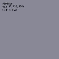 #898896 - Oslo Gray Color Image